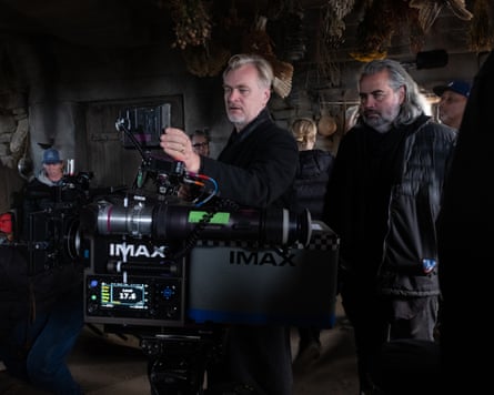 Two men on film set