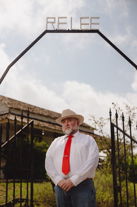 Marcus Canales poses for a portrait at the Robert E Lee House at Fort Ringgold, a former US army base after the Mexican war, in Rio Grande City.