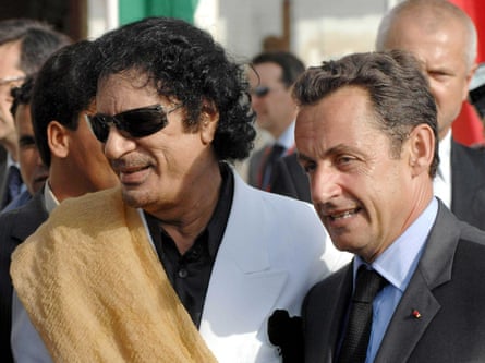 Two men meet in Tripoli, Libya.