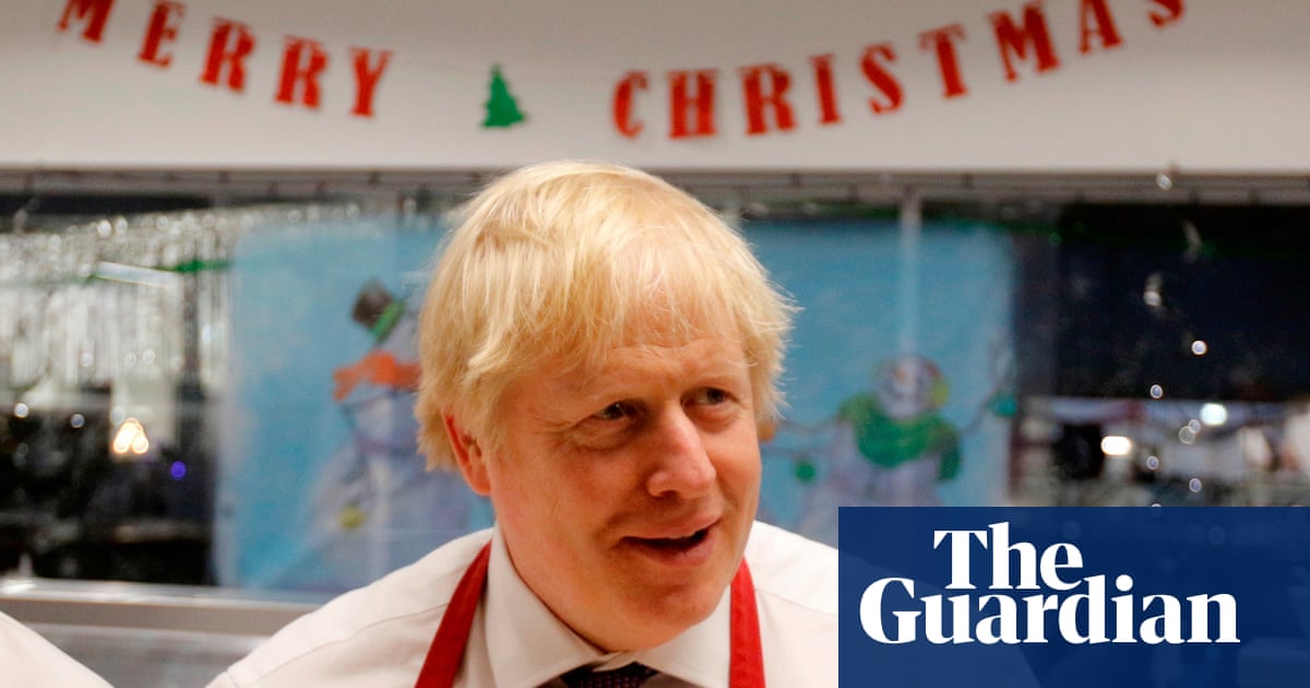 Boris Johnson S Jaunty Christmas Message Contrasts With Rueful Corbyn Politics The Guardian