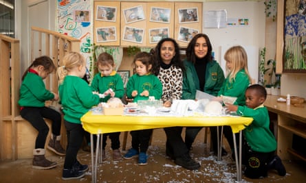 Wendy Yianni, headteacher and Nawal Filali, deputy headteacher at College Green Nursery School in north London.