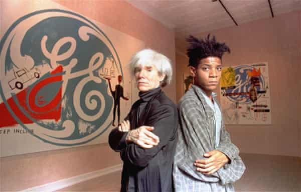 Andy Warhol and Jean-Michel Basquiat, September 1985.