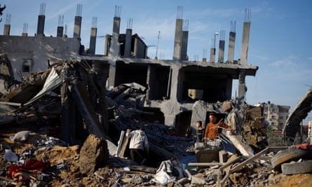devastated building