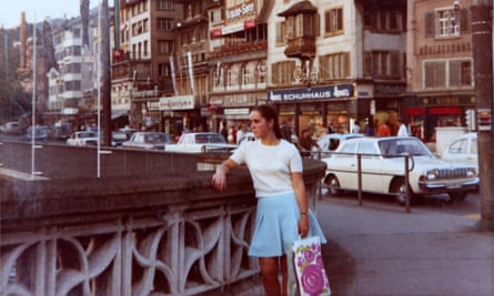 Regina Herrmann in Zurich, Switzerland after escaping from communist East Germany.