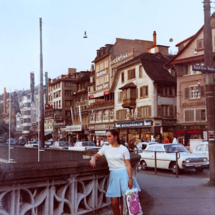 Regina Herrmann in Zurich, Switzerland, after her escape from the GDR.