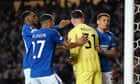 Liam Kelly the penalty hero as 10-man Rangers hold on against Athletic Bilbao