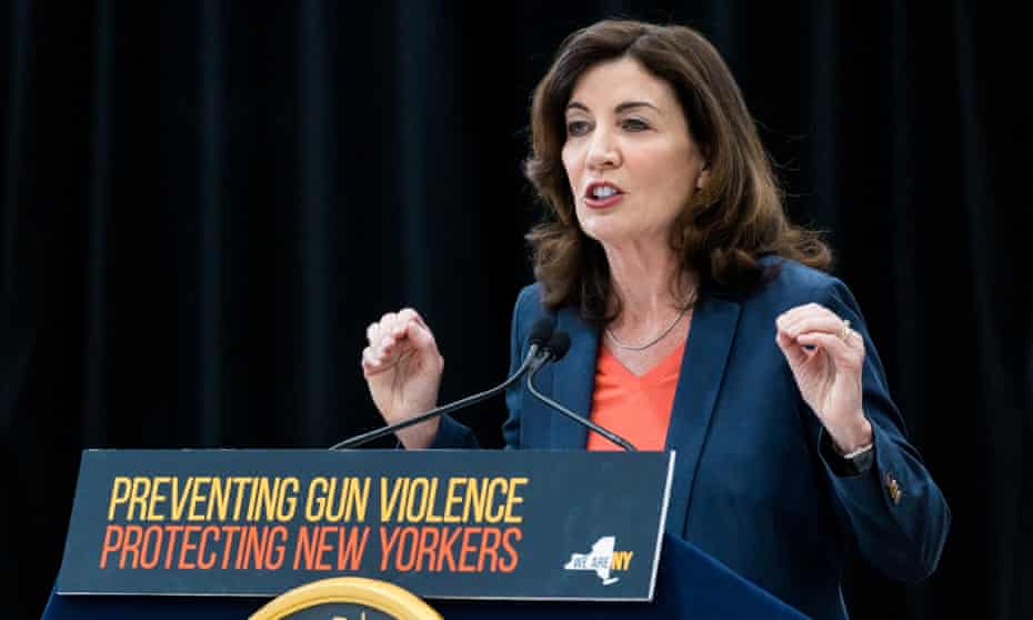 New York’s governor, Kathy Hochul, said the ruling ‘could place millions of New Yorkers in harm’s way’.
