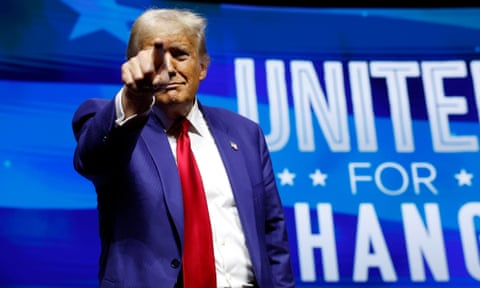 Donald Trump in Las Vegas, Nevada, 24 October 2024.