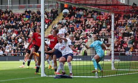Manchester United 2-2 Tottenham: Women’s Super League – as it happened