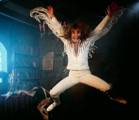 Ozzy during a photo shoot for his Diary of a Madman album, 1981.