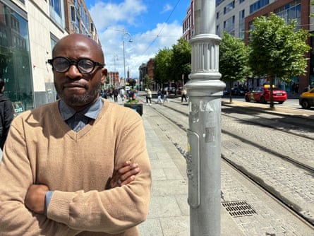 Kembetia Bissa, an active member of the Congolese community in Ireland, in central Dublin.
