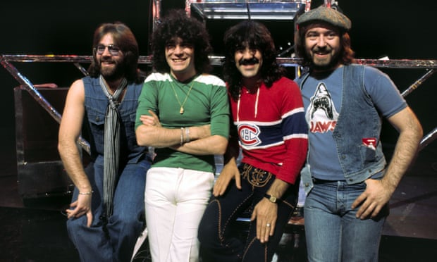 The classic Nazareth line-up, in 1976, from left to right: Darrell Sweet, Dan McCafferty, Manny Charlton and Pete Agnew.