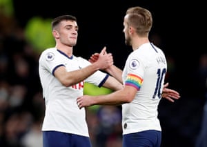 Troy Parrott and Harry Kane