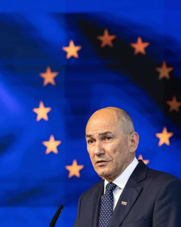 Slovenia’s prime minister Janez Jansa.