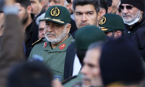 The IRGC commander-in-chief, Hossein Salami.