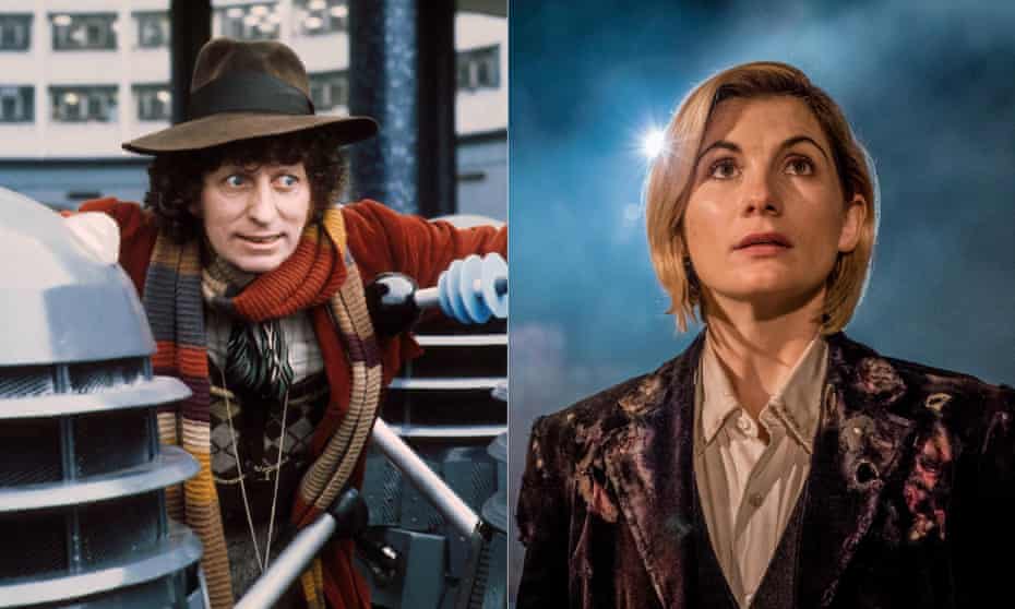 ‘Too stupid for words?’ ... Tom Baker and Jodie Whittaker as The Doctor. 
