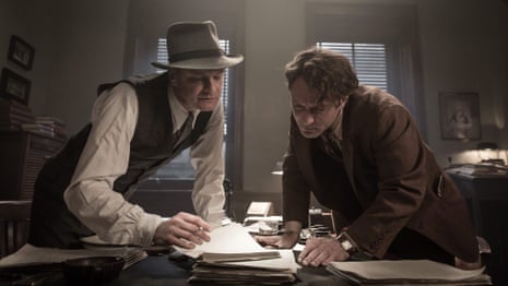 Judicious pruning required … Colin Firth and Jude Law in Genius.