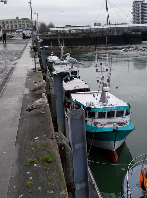 One of the Boulogne fishing boats broken into on Christmas Day.