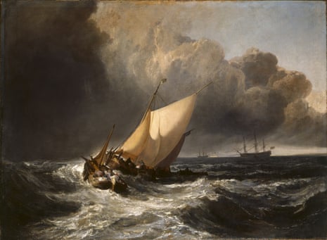 Spectacular … JMW Turner’s Dutch Boats in a Gale – otherwise known as The Bridgewater Sea Piece.