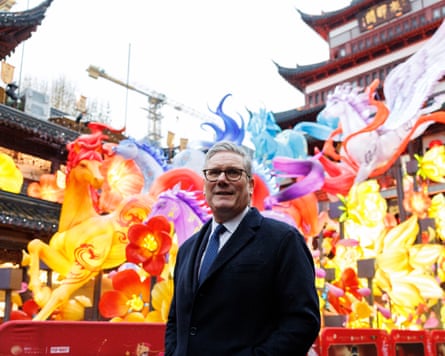 Keir Starmer visits Yo Yaun Gardens in Shanghai