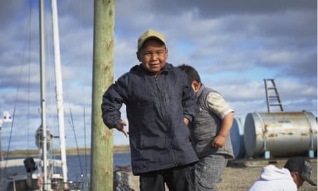 Inuit children in Cambridge Bay, Nunavut, Canada