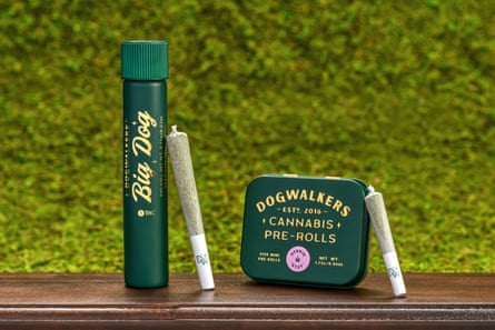 Dogwalkers cannabis ‘pre-rolls’, said to be inspired by ‘leisurely’ dog-walking.