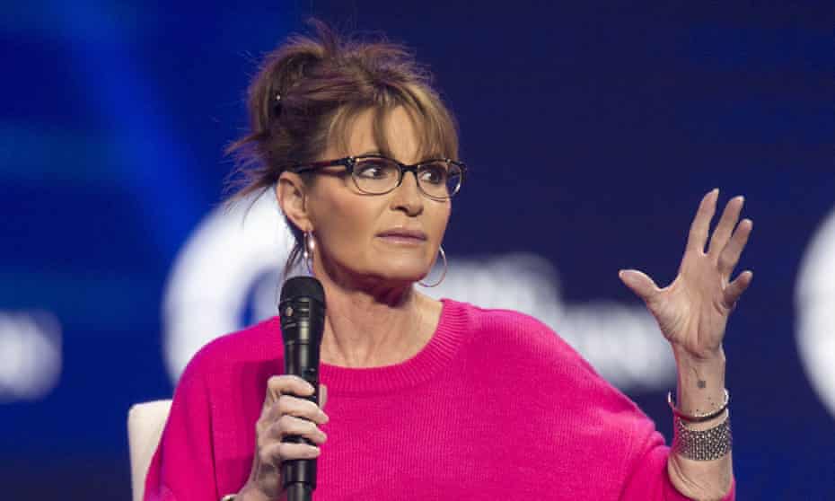 Sarah Palin speaks at AmericaFest 2021 in Phoenix, Arizona,  on 19 December. 