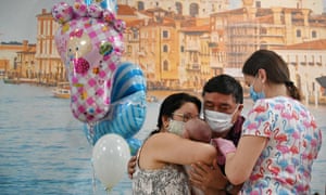 An Argentinian couple meet their son for the first time at Hotel Venice