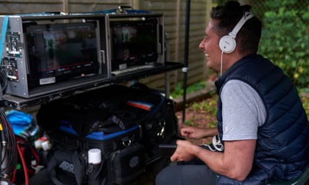 ‘He turned up on set to every single day of filming’ … Simon Carlyle during the shooting of Two Doors Down.