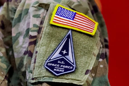 a person wearing a badge