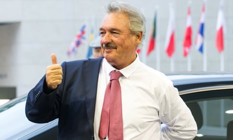 Luxembourg’s Foreign Minister Jean Asselborn arrives at the EU talks on border controls.