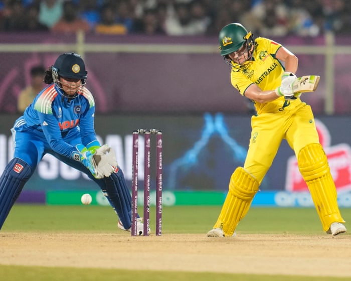 Australia chase down record score to beat India in Women’s Cricket World Cup – as it happened