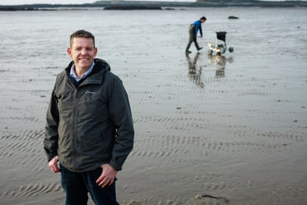 Rhun ap Iorwerth during his visit to the project.