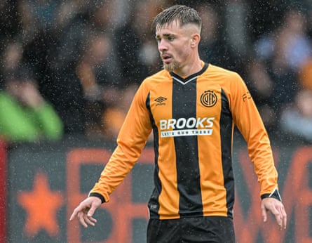 Cambridge United’s Ben Knight gestures during nan pre-season friends against Charlton Athletic.