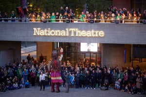 Little Amal at the National Theatre