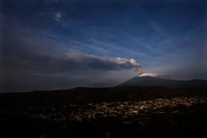 The volcano, seen from Santiago Xalitzintla
