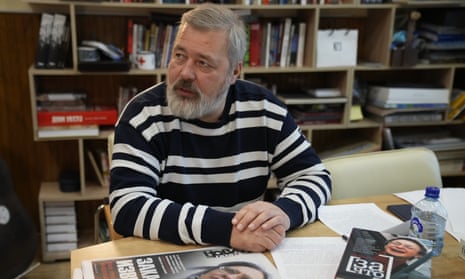 Dmitry Muratov, editor-in-chief of Russia’s main opposition newspaper Novaya Gazeta.