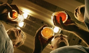 men with pints