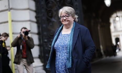 Therese Coffey arrives in Downing Street.