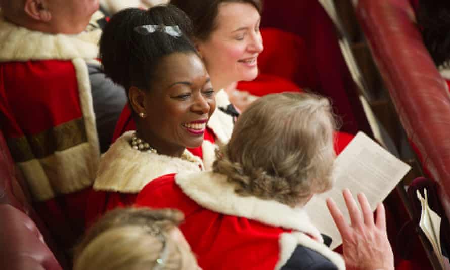 Floella Benjamin in the House of Lords, 2012.