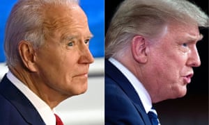 Trump And Biden Offer Dramatically Different Visions At Dueling Town Halls Us News The Guardian