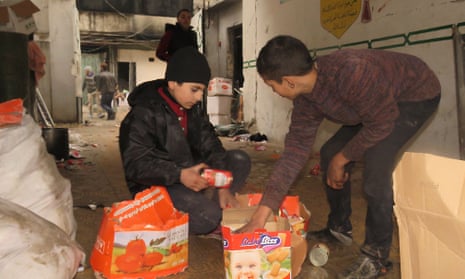 Syrian civilians in Aleppo