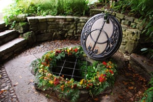 Chalice Well Gardens Glastonbury Somerset England United Kingdom