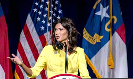 Governor Kristi Noem’s deployment of national guard troops is reportedly funded by a private donation from a Tennessee-based non-profit that has donated to Donald Trump and the NRA.