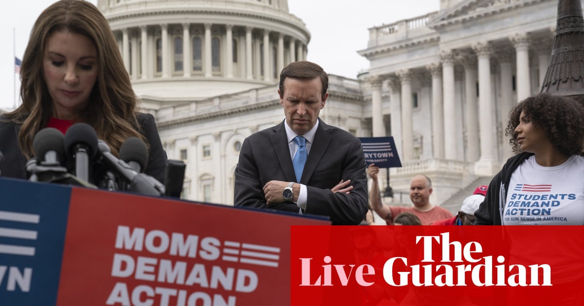 Bipartisan group of US senators push for compromise on gun control legislation – live