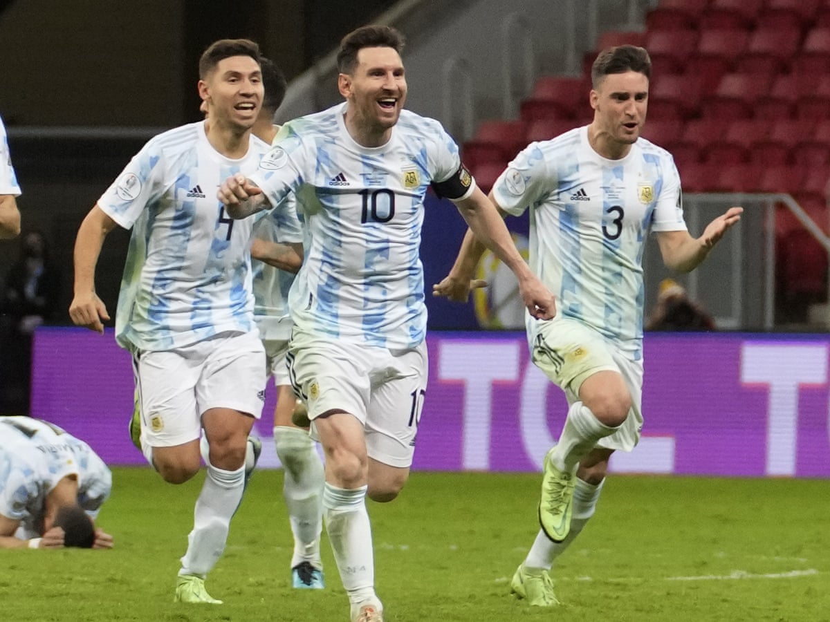 Lionel Messi happy to swap his golden boots for trophy for Argentina | Copa América | The Guardian