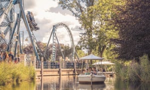 Sailing around the park perimeter.