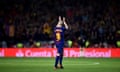 Barcelona v Sevilla - Spanish Copa del Rey Final<br>MADRID, SPAIN - APRIL 21: Andres Iniesta of Barcelona is subbed off in his last cup final during the Spanish Copa del Rey Final between Barcelona and Sevilla at Wanda Metropolitano on April 21, 2018 in Madrid, Spain. (Photo by Denis Doyle/Getty Images)