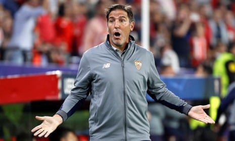Sevilla’s former head coach, Eduardo Berizzo, who has been dismissed a week after returning from cancer surgery