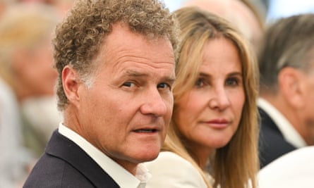 Lord and Lady Rothermere at a literary talk in Salisbury